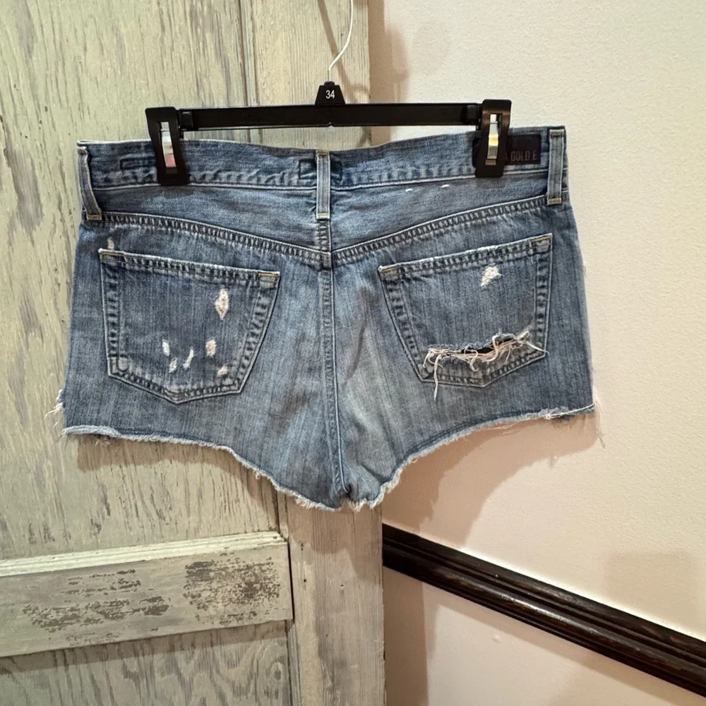 Agolde Parker Jean Shorts size 28 Distressed